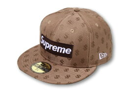 【中古】シュプリーム SUPREME 58.7cm 2018SS SUPREME シュプリーム Monogram Box Logo NewEra モノグラム ボックスロゴ ニューエラ キャップ 帽子 7 3/8 BROWN ブラウン /● メンズ 【ベクトル 古着】 260711