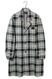 【中古】2021AW MILKBOY ミルクボーイ チェック チェスターコート F GREEN グリーン 20213112 /◆ メンズ 【ベクトル 古着】 260925