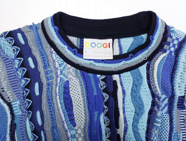 楽天市場】【中古】クージー COOGI 3D編み 総柄 クルーネック コットン 