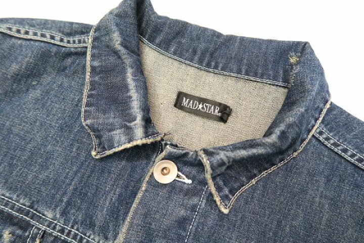 楽天市場】【中古】マッドスター MAD STAR ダメージ加工 バック ロゴ 