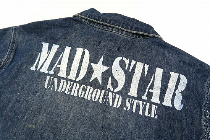 楽天市場】【中古】マッドスター MAD STAR ダメージ加工 バック ロゴ 