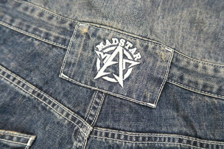 楽天市場】【中古】マッドスター MAD STAR ダメージ加工 バック ロゴ 