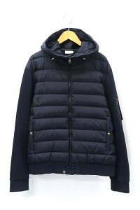 【中古】モンクレール MONCLER MAGLIA CARDIGAN マグリア カーディガン ナイロン×スウェット ダウン パーカー XXL 国内正規品 【ベクトル 古着】 201008 ベクトル 新都リユース