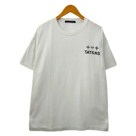 【中古】TATRAS×COIN PARKING DELIVERY タトラス×コインパーキングデリバリー ZURENA クルーネック バックプリント 半袖 Tシャツ カットソー 02(M) WHITE(ホワイト) 国内正規品 メンズ 【ベクトル 古着】 240322