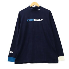 【中古】CPG GOLF シーピージーゴルフ 2109-22205 Warm stretch high neck shirt ウォームストレッチハイネックシャツ 3(L) ネイビー 【ベクトル 古着】 240406