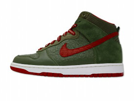 【中古】未使用品 NIKE×STUSSY ナイキ×ステューシー 315593-331 DUNK HIGH "Army Olive" ダンク ハイ スニーカー 27.5cm ARMY OLIVE/ARMY OLIVE-VARS RED メンズ 【ベクトル 古着】 240419