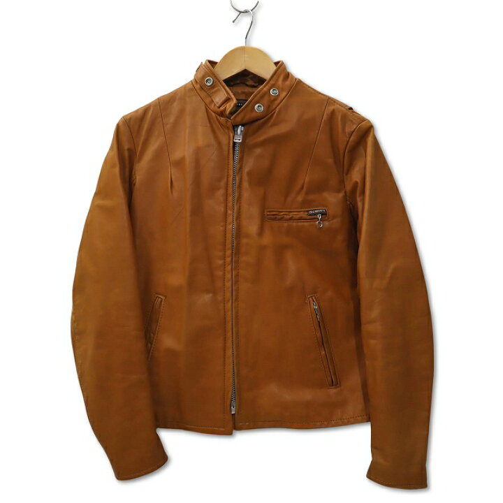 楽天市場】【中古】ショット SCHOTT ジップアップ シングル レザー 