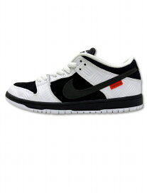 【中古】NIKE SB×TIGHTBOOTH ナイキ エスビー×タイトブース FD2629-100 DUNK LOW PRO QS "Black and White" ダンク ロー プロ QS スニーカー 29cm WHITE/BLACK-SAFETY ORANGE メンズ 【ベクトル 古着】 241206