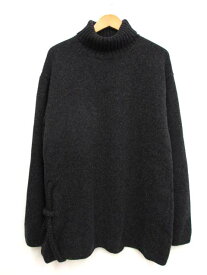 【中古】ヨウジヤマモトプールオム YOHJI YAMAMOTO POUR HOMME 23AW SIDE STRING DETAIL ニット 3 TURTLENECK タートルネック HJ-K06-193 メンズ 【ベクトル 古着】 240319