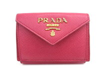 楽天市場】プラダ prada 三つ折り財布 ミニ財布 サフィアーノ 三つ折り 