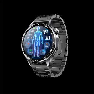 【2025年最新版 工場直営】スマートウォッチ 血圧 測定付き 血糖値測定 日本製センサー 尿酸値ECG心電図測定 血液組成分析 着信通知 HRV レポート 1.55インチ 血中酸素 睡眠検測 音楽制御 夏祭