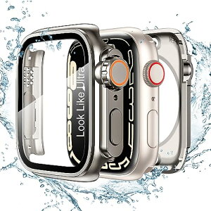 TALENANA for Apple WatchP[X 45mm/44mm/41mm/40mm uApple Watch Ultraɕϐg h series 9/8/7/SE/6/5/4 tیtB+یP[X+wʃP[X3 in 1fUC ̌^ tی ϏՌ ߗiSerie