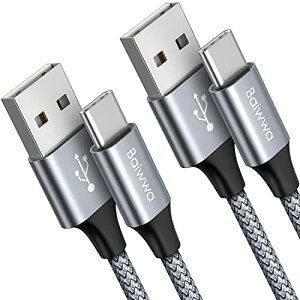 USB Type C P[u1.5m 2{ZbgUSB-A to USB-C }[d P[u Baiwwa ^CvC P[u f[^] Galaxy S22 S21 S20 S10 S9 A22AiPhone 16 15 Pro PlusAXperiaASwitchAiPad ProAMacBook̑Android USB-C@