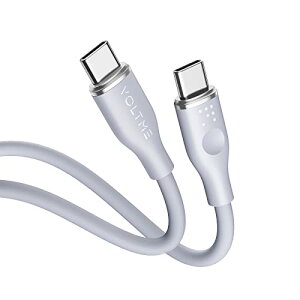 ^Cvc P[u VOLTME ϋv 60W }[d PD P[u VRfލ̗p ܂ȂP[u MacBookAiPad Pro/AirAGalaxyASonyAPixelType-c@Ή USB-C & USB-C P[ui1m O[j