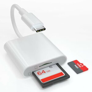 2024Vf^Cvc USB ϊ SDJ[h[_[ iPhone15 Pro Max Plus Ή J[_[ 2in1 SD J[h[_[ OTG@\ of[^] SD/TFJ[h[_[2TBΉ ǂݍ iPad
