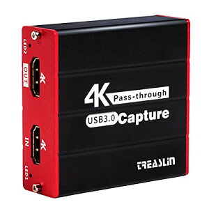 TreasLin HDMI Lv`[{[h USBQ[Lv`[ rfILv`[ yʏ^ USBΉ Windows, Linux, MACΉ dsv PS4AXboxSwitchp YouTube/TwitchȂǂɃQ[^  zM Cuc