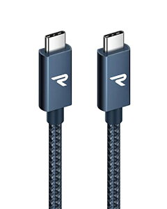 RAMPOW USB C P[u100W PDΉ/USB 3.2 Gen 2x2-20Gbpsf[^]PD3.0/QC3.0[d 4K/60Hz fo͑Ή ϋv iPhone 16 [dP[u/iPhone 15 [dP[u MacBook Pro/iPad Pro/Google Pixel/Galaxy^CvC