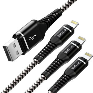 CgjOP[u iPhone [dP[u 2M 3{Zbg CgjOLightning ϋv USB}[d R[hApple iPhone 14/13/12/11/ se/Pro/XS/Max/XR/X/8 Plus/7 Plus/ 6s Plus/5 s/iPad Air/iPad mini/iPodΉiubNj