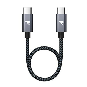 RAMPOW USB Type C P[u Z20CM  ^ѕ֗/PD3.0&QC3.0[df[^]Ή ϋviC usbc usbc P[u iPhone 16 [dP[u/iPhone 15 [dP[u MacbookPro/iPad Pro&Air/Google