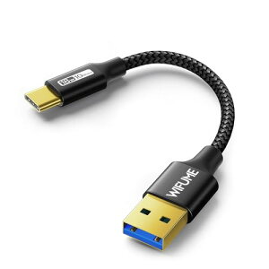 WIFUME USB Type C P[u USB-A to USB-C 20cm USB3.1 Gen2 ^CvC 10Gbps f[^] QC3.0}[d ő3A iC҂ For iPhone15/15Pro/iPad/Switch^CvC@Ή