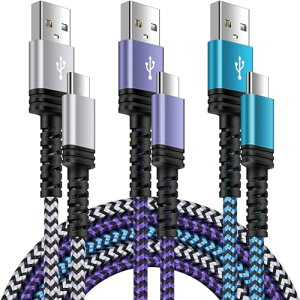 ^Cvc [dP[u iPhone 15[dP[u 1.83M*3{/ QC3.0Ή USB Type C P[u }[d type cR[h Xperia XZ/XZ2AGalaxy S20 S10+ S9AHuawei P30 P20 P10ALG ̑Android USB-C@Ή