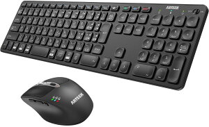 Arteck Bluetooth L[{[h }EX Zbg }`yAO 3foCXɓڑłType-C [d tTCY BluetoothL[{[h lԍHwɊÂ}EX WindowsAiOS,