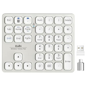 Ewin eL[ L[{[h Bluetooth/2.4Gڑ CX L[{[h BluetoothL[{[h 2܂Őڑ ^ numlockA Type-C[d 37L[ {Ή iOS iPadOS Mac Windows AndroidɑΉ CgO[