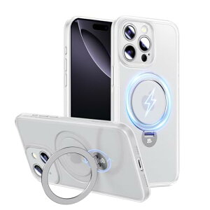 Magic John iPhone 16 Pro Max �P�[�X �ϏՌ� MagSafe�Ή� ���C�����X�[�d �X�^���h�t�� 360°��] ����~�� ��phone16 Pro Max �P�[�X ������ �J�����ی� TPU �Y���ɂ��� �z�R���t���ɂ��� �X�}�z�P�[�X iphone 1