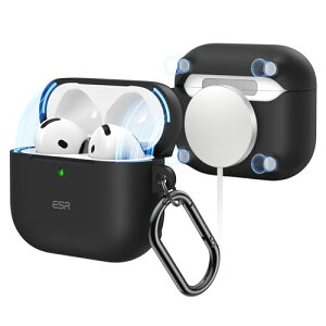 ESR AirPods 4 �P�[�X (HaloLock) AirPods ��4���� �P�[�X (2024) (USB-C) �Ή� MagSafe �Ή� �J���r�i�t�����S�����h�~�J�o�[ Clound�V���[�Y �u���b�N