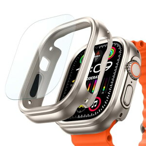 ESR Apple Watch Ultra 2 / Ultra 1 P[X(2024/2023/2022 49mm) یJo[ KXtB 2 Armorite Series AbvEHb`Jo[ Sʕی Ϗ wh~ `^jEF