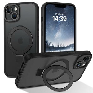 DUEDUE iPhone 13 Mini P[X MagSafeΉ ACtH13mini P[X }Olbg X^h@\ 120°J\ ubN wh~ ϏՌ ̌^ ^ TPUP[X ԍڃz_[Ή CX[d S