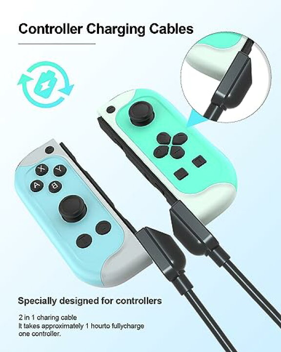 楽天市場】Switch Joy-Con用充電ケーブル Switch コントローラー 充電  