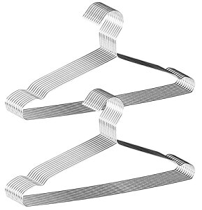 AUV �n���K�[ �X�e�����X�n���K�[ 20�{�g ���� �n���K�[ ���ׂ�Ȃ� ��� �K�тɂ��� �Ȃ���Ȃ� �n���K�[ �X�J�[�g �V���o�[ �n���K�[ �Y�{�� �R�[�g 3.2mm ��42cm