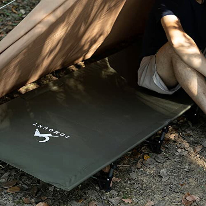 楽天市場】TOMOUNT キャンプコット アウトドアベッド コンパクト収納 