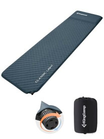 KingCamp エアーマット 自動膨張 インフレーターマット 枕一体式 耐水加工 コンパクト キャンプマット 車中泊マット エアーベッド お昼寝 テント泊 キャンプ用 防災用