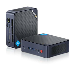 BOSGAME N100 ~jPC Ce12 N100 vZbT[ ő3.4GHz B100 ^PC Windows 11 Pro, 16GB DDR4 512GB M.2 PCIe SSD 2TB̊gT|[g 4K 60Hz 2ʓo, LLAN 2.5G, WiFi, USB 3.2, 2*HDMI,