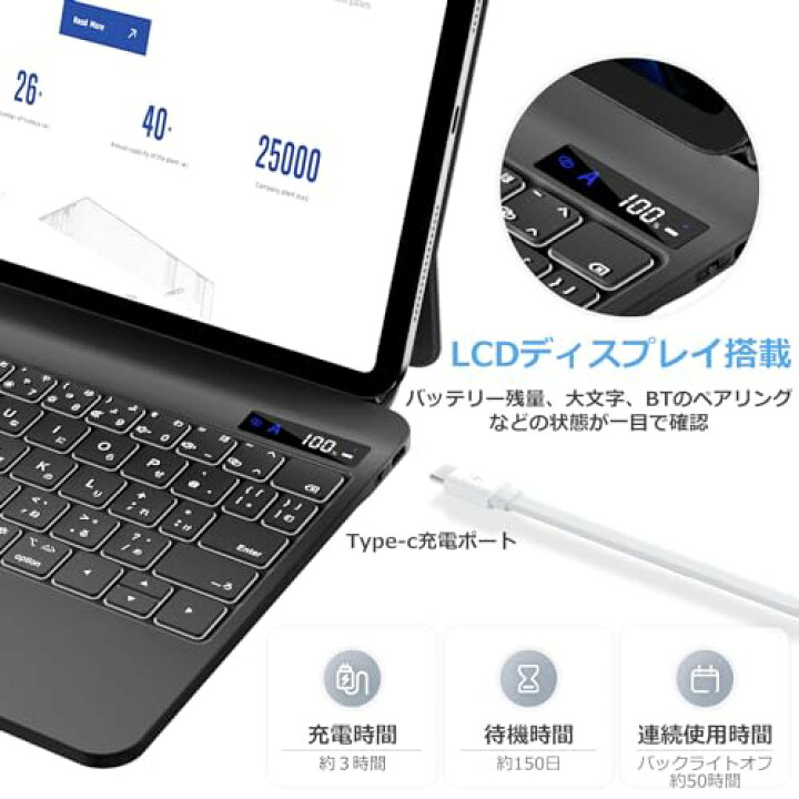 楽天市場】QERDAOYI マジックキーボード 2024 iPad Air6 11インチ (M2 
