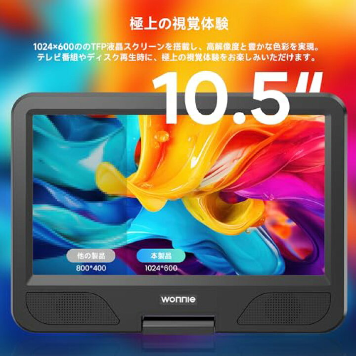 楽天市場】フルセグ dvdプレーヤー WONNIE ポータブル DVDプレーヤー 