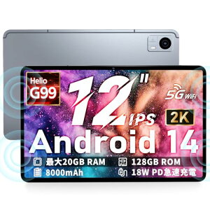 Android14 ^ubg 12C` G99 Hitabt P30A ^ubg 20GB+128GB+2TB TFgAHelio G99 8RACPU 2.2GhzAAndroid 14 ^ubgA2K IPSʁA 8000mAh 18W PD}[dAl̃Xs[J[+Q[^ubgPC 2