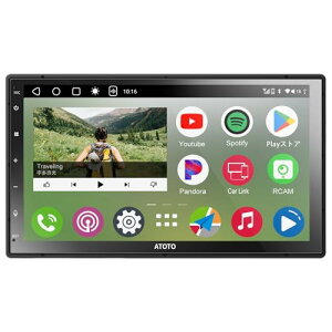 [4G+64G�A���h���C�h] ATOTO A6 2 DIN Android�I�[�f�B�I��̌^�J�[�i�r�A7�C���` 1280*720 QLED�f�B�X�v���C�I�[�f�B�I�A���C�����XCarPlay & ���C�����X Android Auto�AGPS �g���b�L���O�AWiFi/BT/USB�e�U�����O