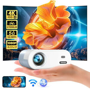 i&^YOWHICKvWFN^[ 17000LMPx5GWiFi&Bluetoothuڑ A1080P Ze1080P𑜓x 邳vX 4KΉ z[vWFN^[ `␳ ^tHDPxz[VA^