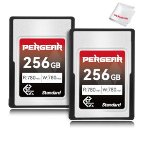 PERGEAR CFexpress Type A J[h 256GB 2 ő780MB/b̓ǂݎ葬x 780MB/b̏ݑx 4K 120PA8K 30P^Ή