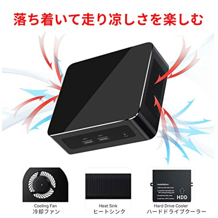 楽天市場】AskHand ミニPC AMD Ryzen 5 5600H 6コア12スレッド（最大 