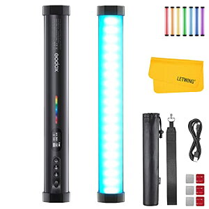 Godox TL30�`���[�u���C�g�A3�̃��[�hRGB CRI9 TLCI99 LED�ʐ^�B�e�p���C�g�A���i�̎B�e�A�f�搻��A�r�f�I�p [���s�A���i]