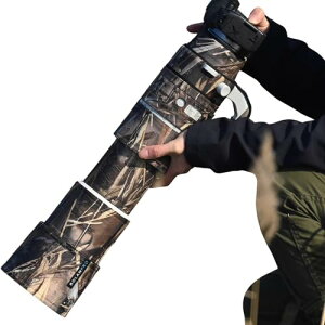 ROLANPRO レンズカバー | 適用Canon RF 200-800mm F6.3-9 IS USM対応 | 望遠レンズ用カモフラージュコート | 三層構造保護 | 色番号:枯草迷彩(MY-649)