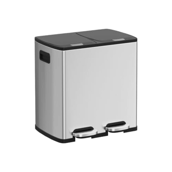 楽天市場】TZAVE ゴミ箱 ふた付き 分別 2×20L（ゴミ袋付き）自立式 
