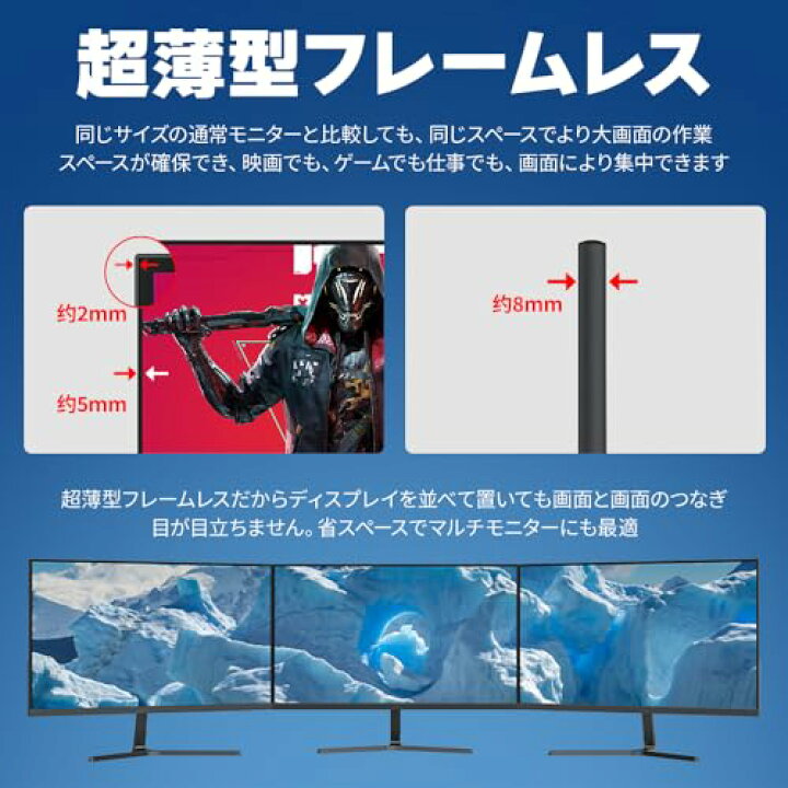 楽天市場】Gatsu ゲーミングモニター 白 23.8インチ 200Hz 1ms Fast 