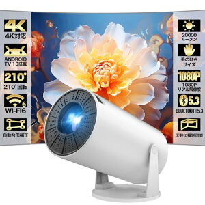 2024N11V@EŐVAndroid TV 13.0Happilaff vWFN^[ ^ 20000LM 210°] 1080P 4KΉ vWFN^[ V䓊e `␳ Bluetooth5.3 HiFiXs[J[ z[vWFN^[ ƒ