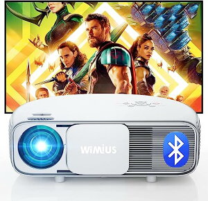 WiMiUS s4vWFN^[ Px600ANSI[ 5G&2.4GBluetooth 4KΉ 1080PtHD z[VA^[ Y[@\ V ^ƒp projector ^ubg/p\R/DVD/TV Stick/oC/Q[@ȂǑΉ V