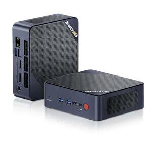 BOSGAME ~jPC Ce12 N95 vZbT[ ő3.4GHz B95 ^PC Windows 11 Pro, 8GB DDR4 256GB M.2 SSD 2TB̊gT|[g 4K 60Hz 2ʓo, LLAN 2.5G, WiFi, USB 3.2, 2*HDMI, USB-C